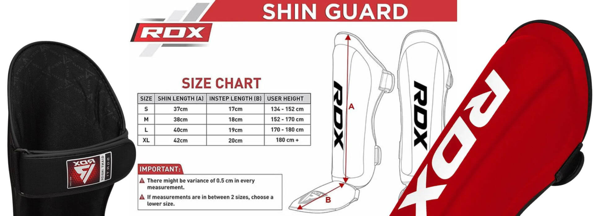 rdx_shin_guard_red_size