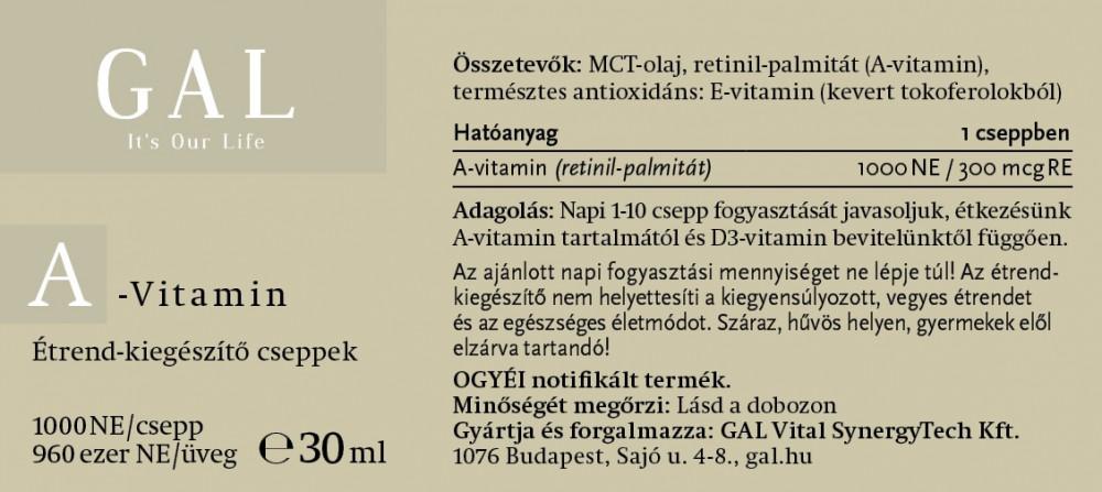 A-Vitamin Összetétel