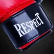 Boxkesztyű - Piros-Fekete - Műbőr - Respect
