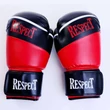 Boxkesztyű - Piros-Fekete - Műbőr - Respect