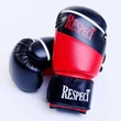 Boxkesztyű - Piros-Fekete - Műbőr - Respect