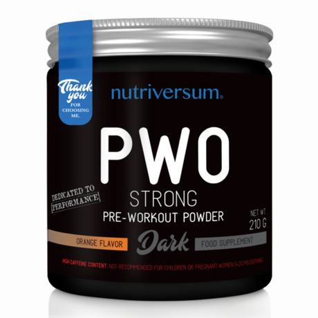 Nutriversum PWO Strong - 210 g - pre workout - narancs